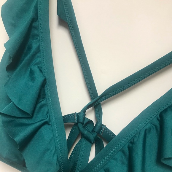 jade ruffle swim top - Picture 3 of 4